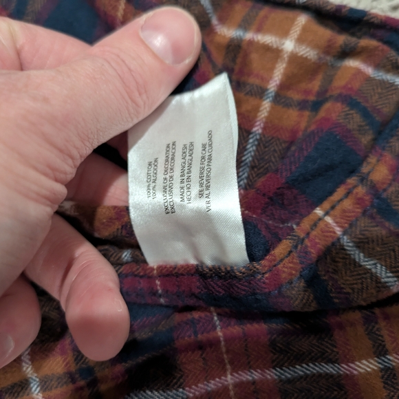 Eddie Bauer Red and Brown Plaid Button-Down Shirt - Picture 8 of 11